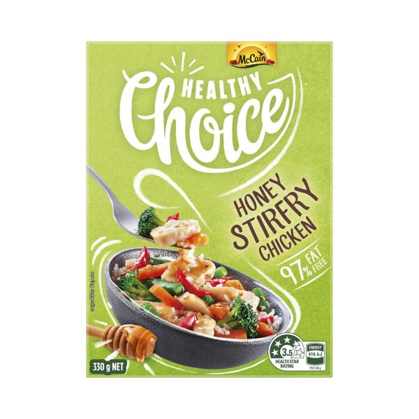 MCCAIN HEALTHY CHOICE PLUS MEAL FROZEN:HONEY STIR FRY CHICKEN:.:330 GRAM