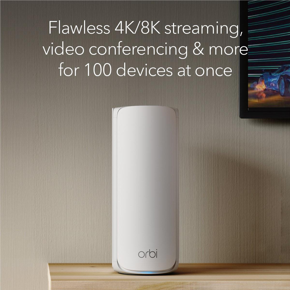 Netgear Orbi® BE11000 Tri-band Mesh WiFi 7 System [2 pack] (White)
