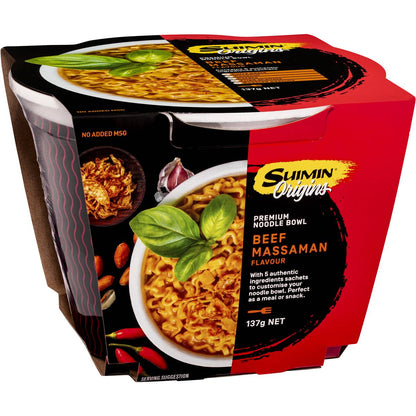 Suimin Noodles Beef Massaman Curry 137g