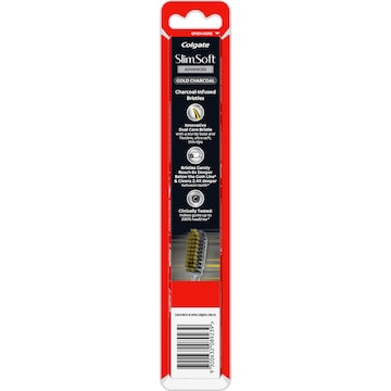 Colgate Slim Soft Advanced Charcoal Toothbrush Ultra Soft each