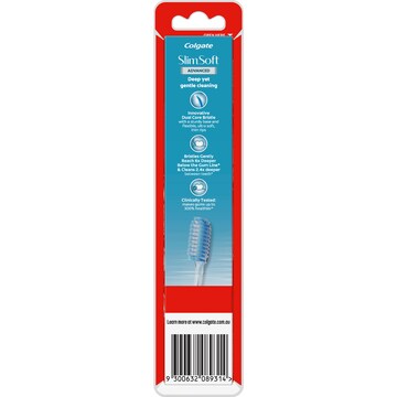 Colgate Slim Soft Advanced Toothbrush Ultra Soft Value 2 pack