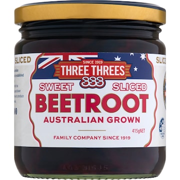 Three Threes Sweet Sliced Beetroot 415g