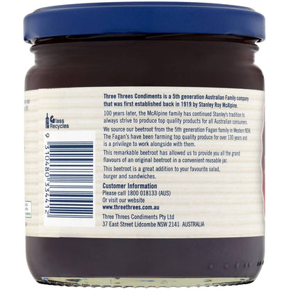 Three Threes Sweet Whole Baby Beetroot 415g