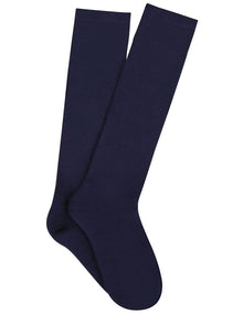 Bamboo Knee High Socks in Navy