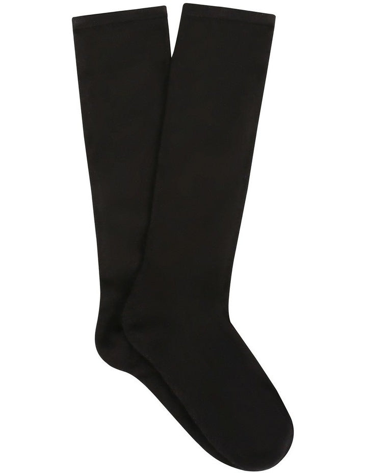 Bamboo Knee High Socks in Black