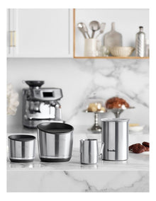 the Bean Keeper Coffee Canister, Brushed Stainless Steel, BES030BSS0NAN1