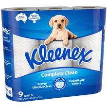 Kleenex Complete Clean Toilet Paper Toilet Tissue 9 Pack