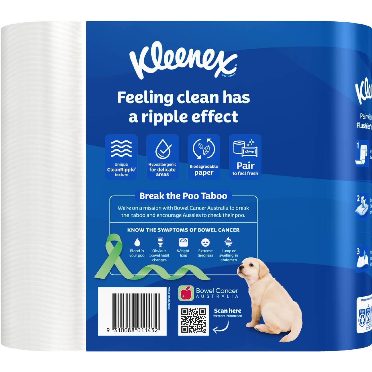 Kleenex Complete Clean Toilet Paper Toilet Tissue 9 Pack