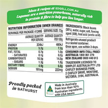Edgell Black Beans Multipack Snacks Ready to Eat 125g x 4 pack