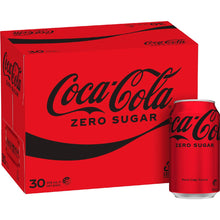 Coca-Cola Zero Sugar Soft Drink Multipack Cans 30 x 375mL