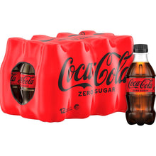 Coca-Cola Zero Sugar Soft Drink Mini Bottles 12 x 300ml
