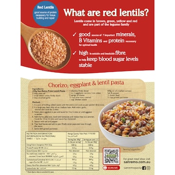 San Remo Pulse Pasta Red Lentils 250g