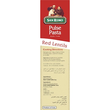 San Remo Pulse Pasta Red Lentils 250g