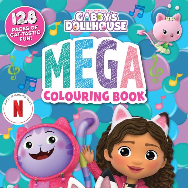 Gabby's Dollhouse: Mega Colouring Book