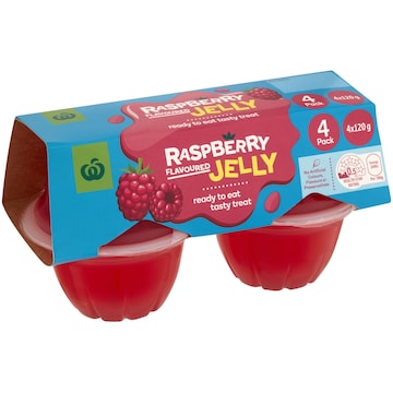 Woolworths Raspberry Jelly 4 pack