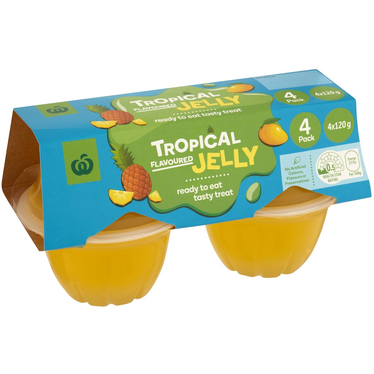 Woolworths Tropical Flavour Jelly 4 Pack