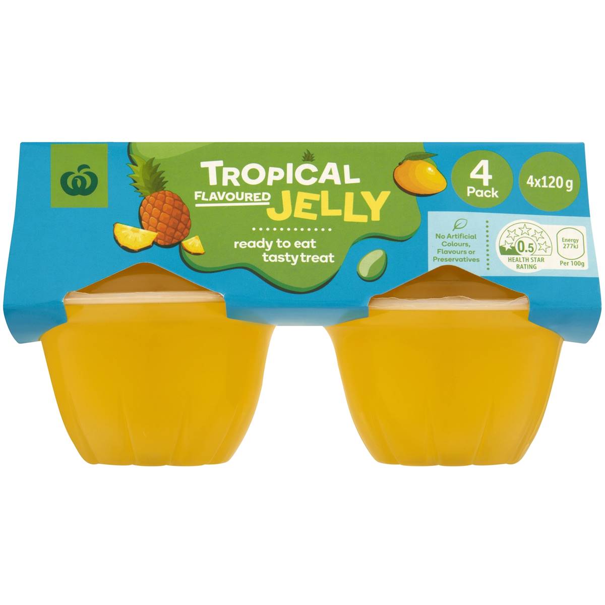 Woolworths Tropical Flavour Jelly 4 Pack