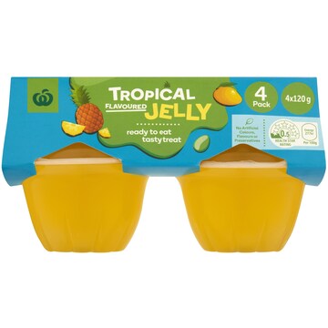 Woolworths Tropical Flavour Jelly 4 pack