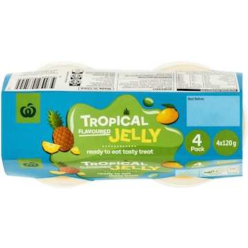Woolworths Tropical Flavour Jelly 4 pack