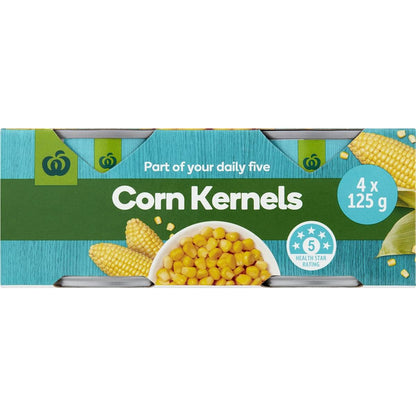 Woolworths Canned Corn Kernels 4x125g