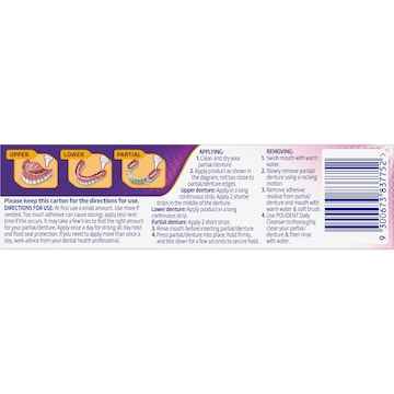 Polident Hold & Seal Adhesive Cream For dentures & partials 40g