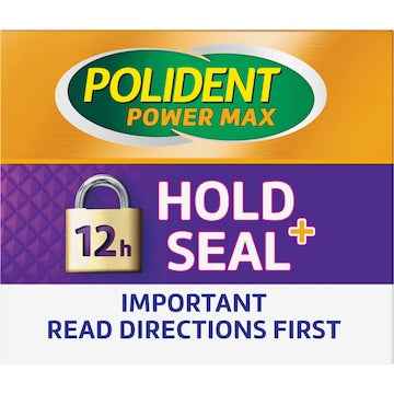 Polident Hold & Seal Adhesive Cream For dentures & partials 40g