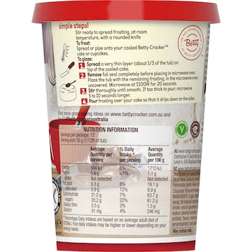 Betty Crocker Creamy Deluxe Chocolate Frosting 400g