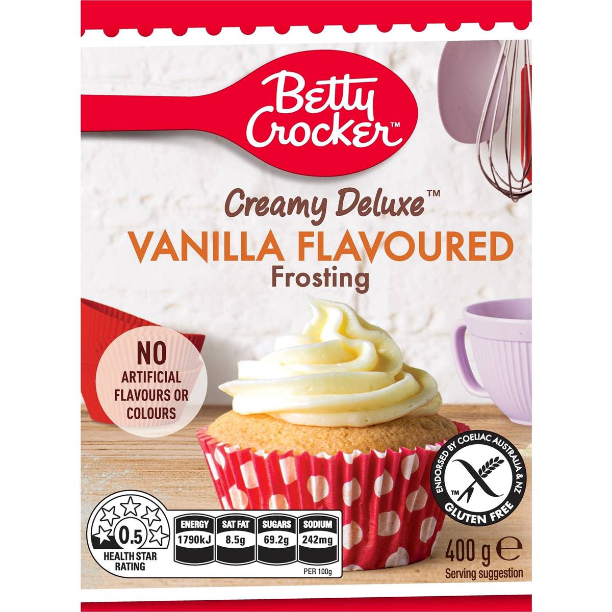Betty Crocker Vanilla Gluten Free Frosting 400g