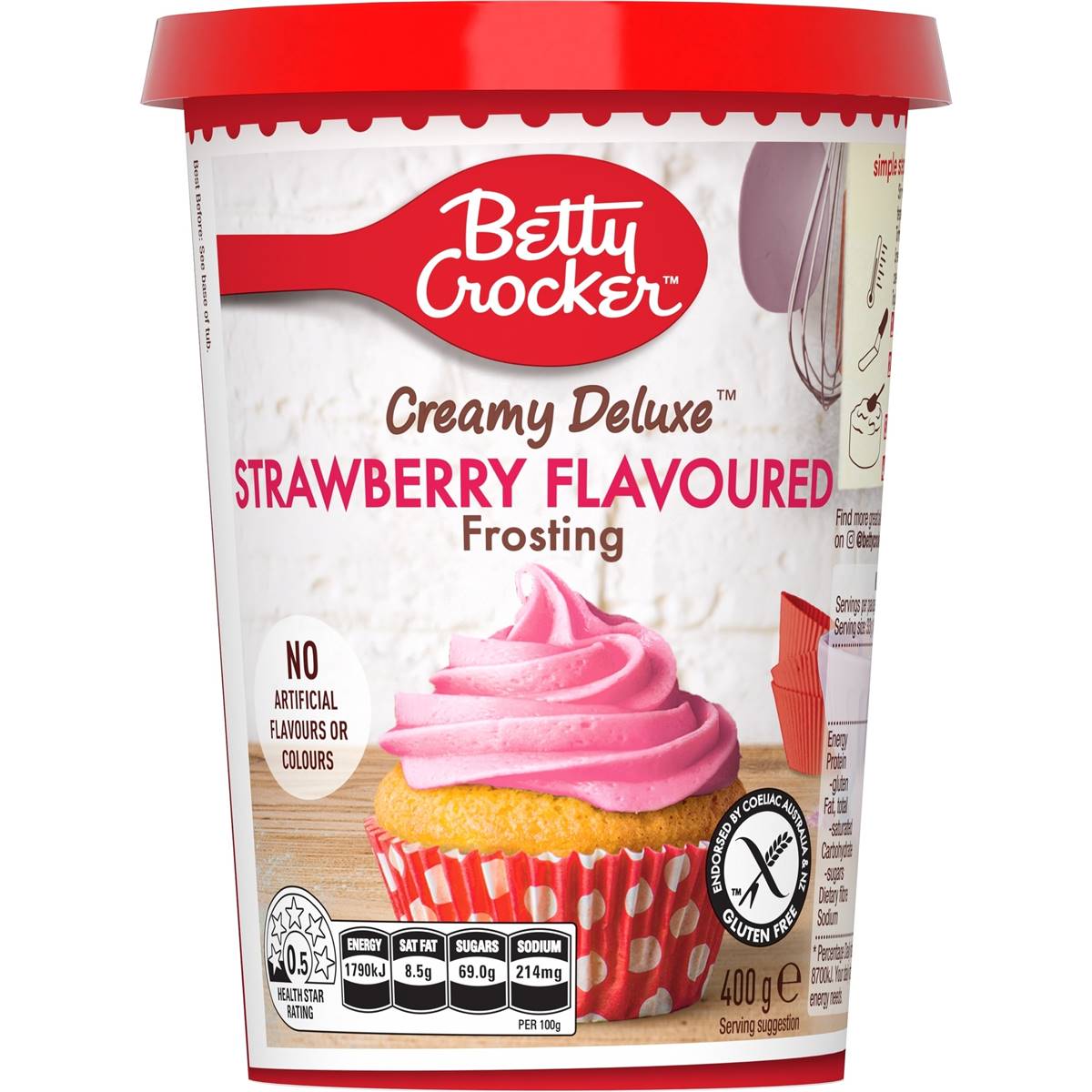 Betty Crocker Strawberry Gluten Free Frosting 400g