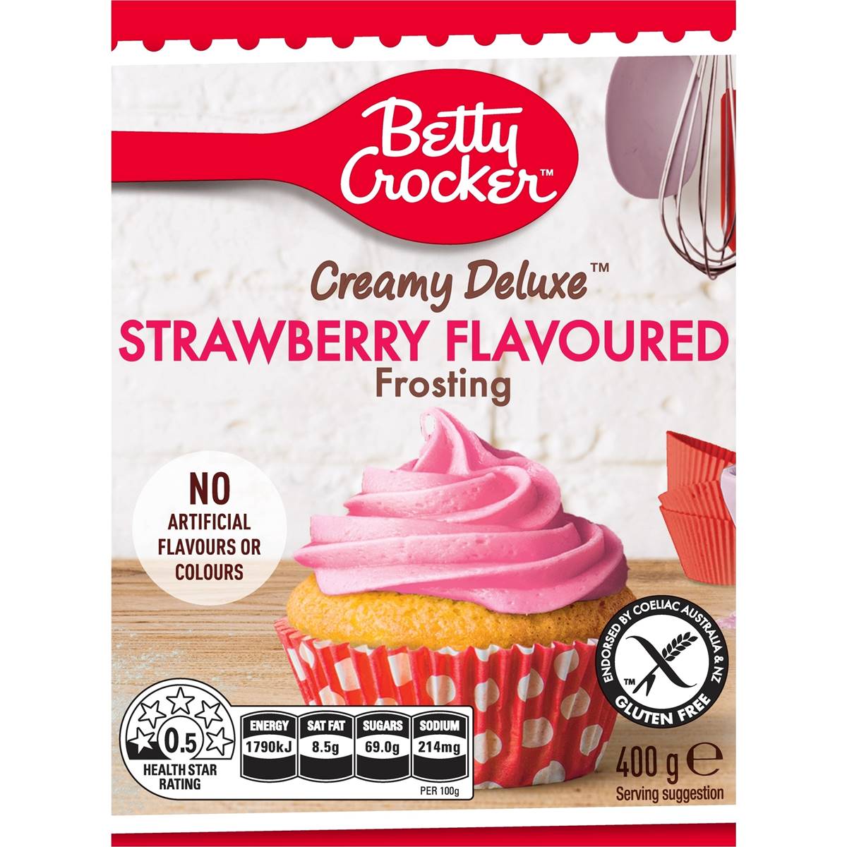 Betty Crocker Strawberry Gluten Free Frosting 400g