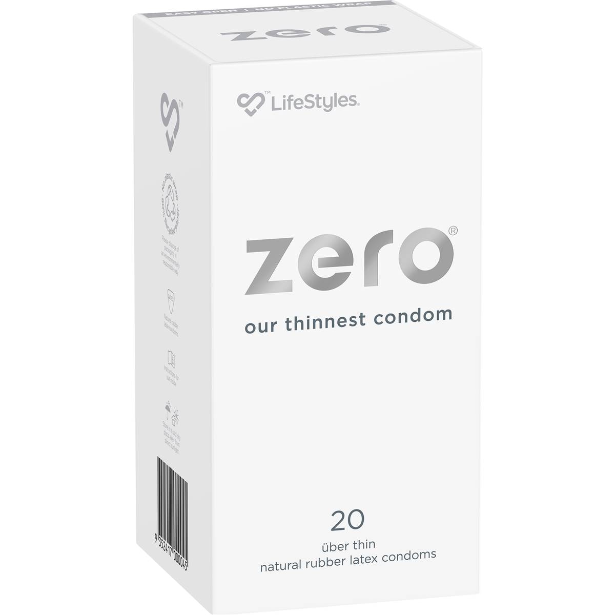 Lifestyles Zero Uber Thin Condoms 20 Pack