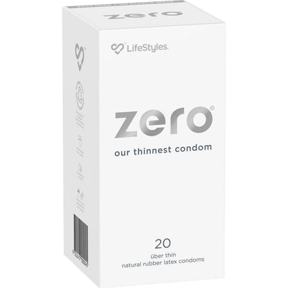 Lifestyles Zero Uber Thin Condoms 20 Pack