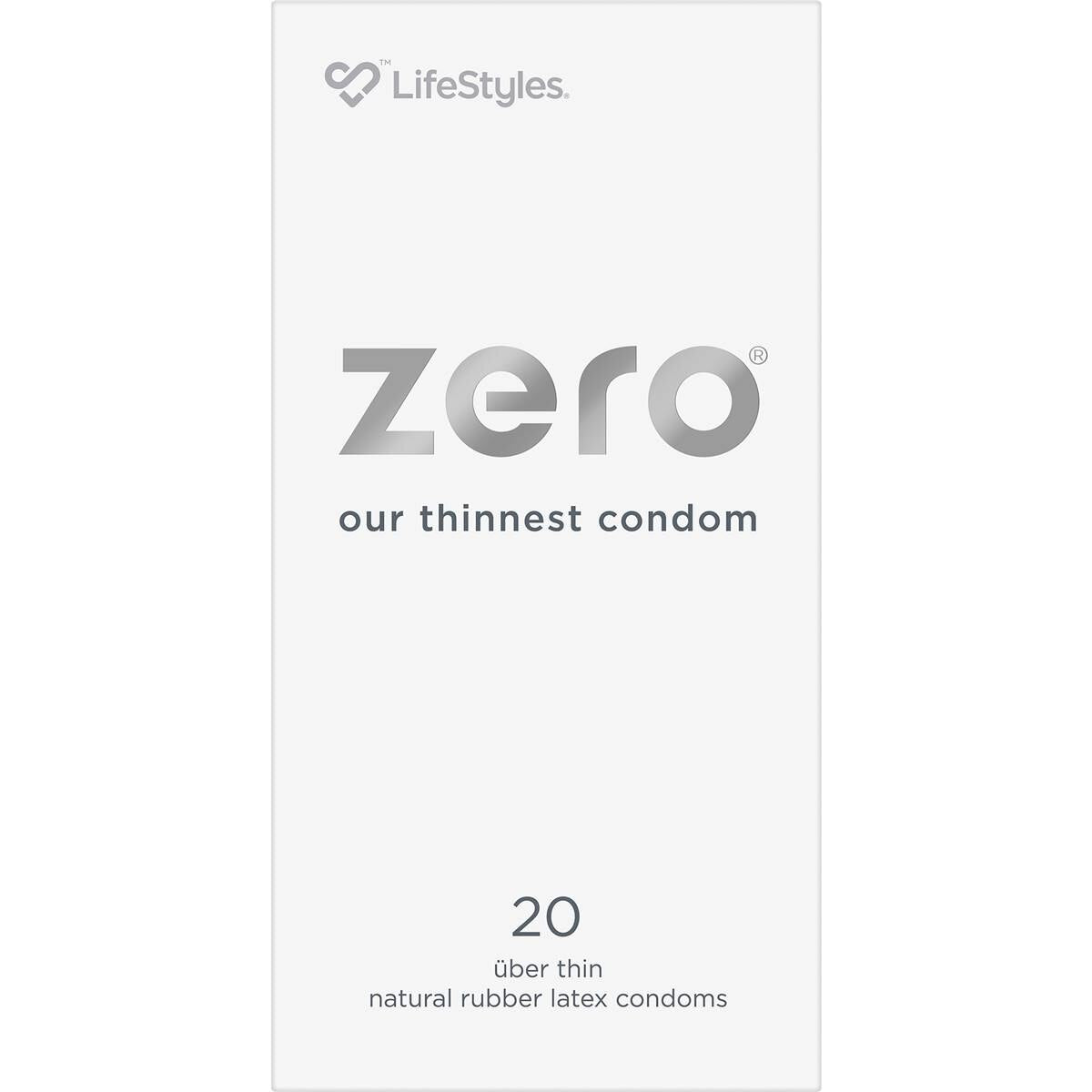 Lifestyles Zero Uber Thin Condoms 20 Pack