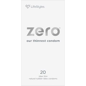 Lifestyles Zero Uber Thin Condoms 20 pack