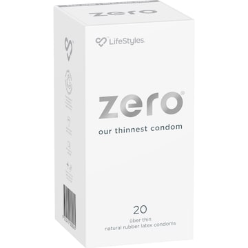 Lifestyles Zero Uber Thin Condoms 20 pack