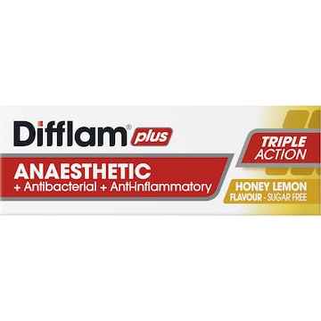 Difflam Plus Sore Throat Lozenges Honey Anaesthetic 16 pack