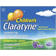 Claratyne Children's Hayfever Allergy Relief Antihistamine Tablets 10 pack