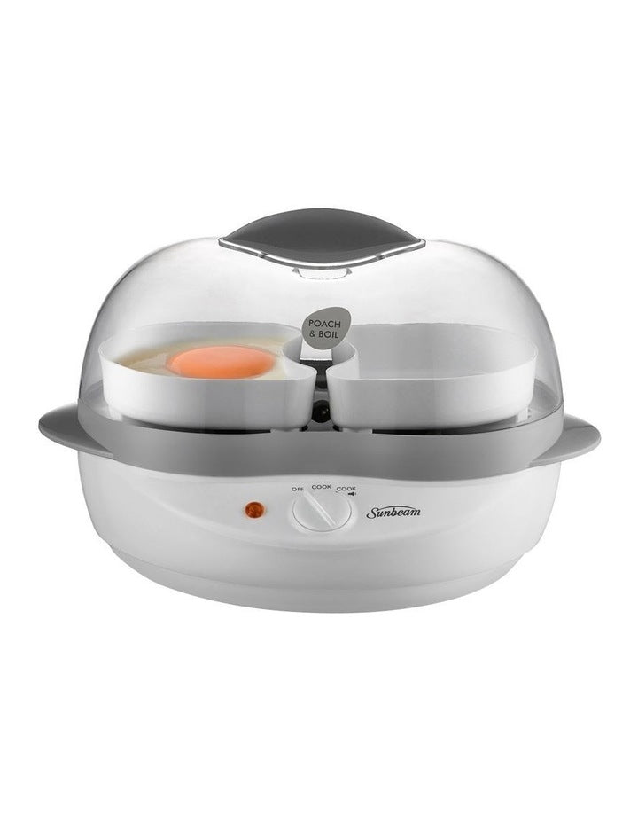 Poach And Boil EC1300 Egg Cooker in White