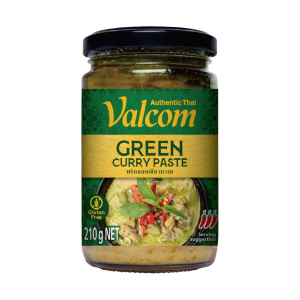 VALCOM GREEN CURRY PASTE 210G