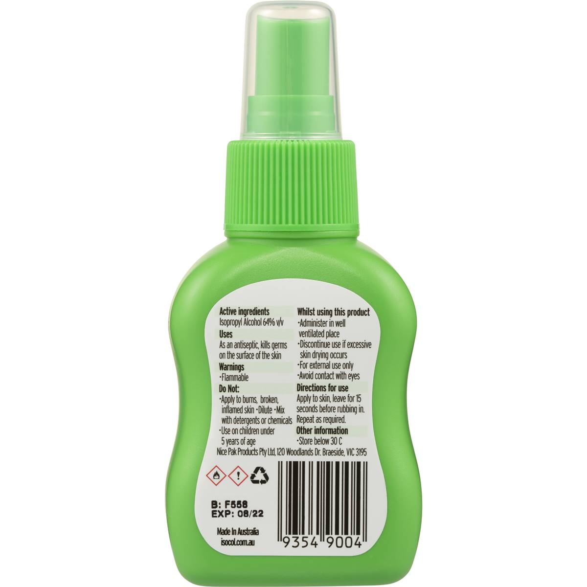 Isocol Multipurpose Anti-Bacterial Lotion Spray 75ml