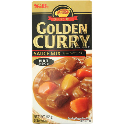 S&B Golden Curry Mix Hot 92g