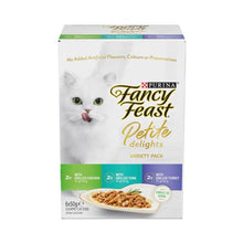 FANCY FEAST PETITE DELIGHTS WITH GRILLED CHICKEN TUNA & TURKEY CAT FOOD 6X50GRAM