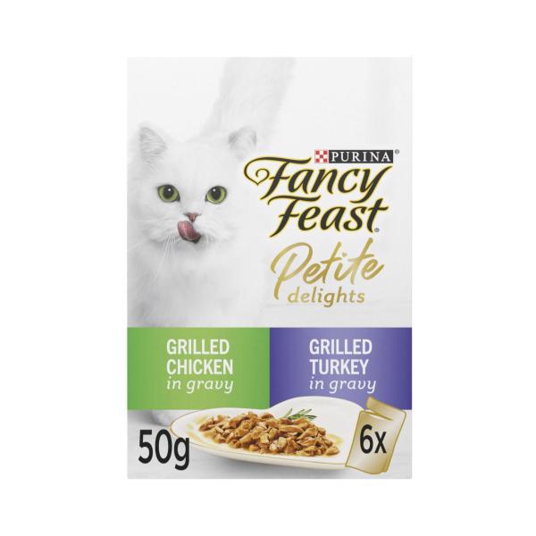 Petite Delights With Grilled Chicken & Turkey Cat Food 6X50Gram