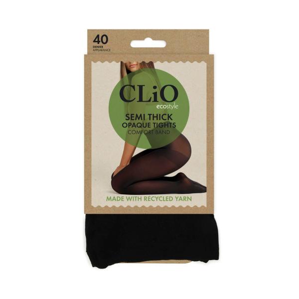 CLIO ECO 40D OPQUE TIGHTS BLACK T/XT