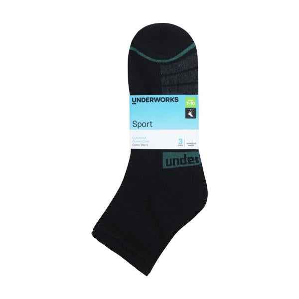 Mens Sports Quarter Crew Socks