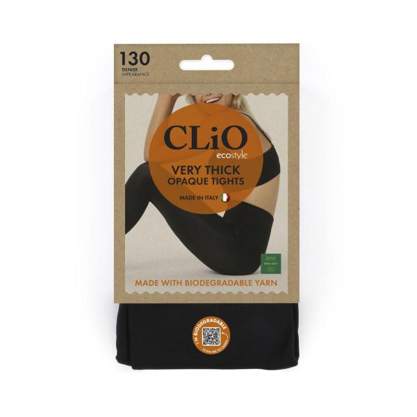 Eco Bio 130D Opque Tights Black Small/Medium