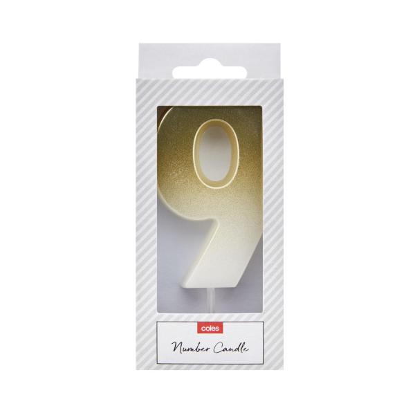 Candle Gold Or Silver No 9