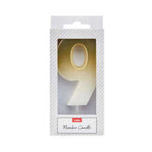 COLES CANDLE GOLD / SILVER:NO 9:.:1 EACH