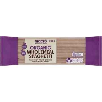 Macro Organic Wholemeal Spaghetti 500g