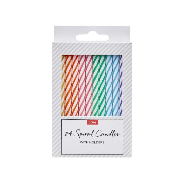 COLES SPIRAL CANDLES